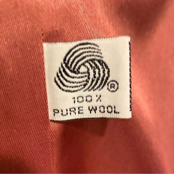 Vintage Jones New York Beige Heavy Wool Coat M - Picture 7 of 8